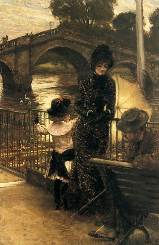 James Jacques Joseph Tissot By the Thames at Richmond